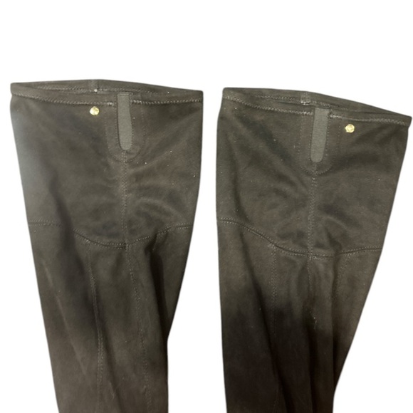 Liz Claiborne Chic Black Long Ultra Suede Over the‎ Knee Boots EUC, Size 8.5M - Picture 4 of 7